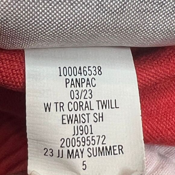 Janie and Jack, Island Punch The Twill Pull-On Cotton Blend Short, Coral, Boys 7 - Picture 8 of 12